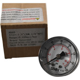 NEW Haas 58-27395 1.5'' Pressure Gauge 0-160 PSI 1/8'' NPT Back Mount