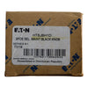 NEW Eaton HT8JBH1D Selector Switch 3 Position Maintained Black Knob Series A1