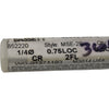 NEW Bassett B52220 MSE-2R 1/4 0.75 LOC CR 2FL Carbide End Mill