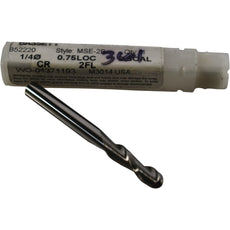 NEW Bassett B52220 MSE-2R 1/4 0.75 LOC CR 2FL Carbide End Mill