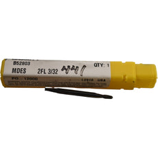 NEW Bassett B52803 MDES 3/32 2FL Carbide Double End Stub End Mill