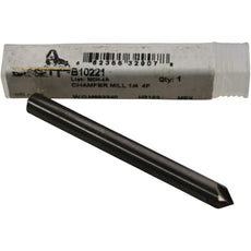 NEW Bassett B10021 MCH-4R Chamfer Mill 1/4 4FL 82 Deg Carbide