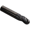 NEW Bassett B05221 HPEM-3-TC 3/8 3FL TiCN Carbide Corner Radius End Mill