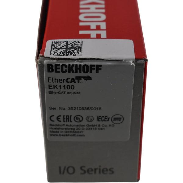 NEW Beckhoff EK1100 EtherCAT Coupler RJ45 100Mbit Bus Terminal Module ...