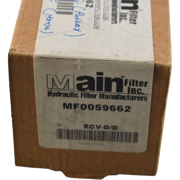 NEW Main Filter MF0059662 Hydraulic Filter Element 10 Micron Viton Gla ...