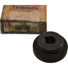 NEW TB Woods 3J12 Sure-Flex Plus Type J Coupling Flange 1/2 Inch Bore