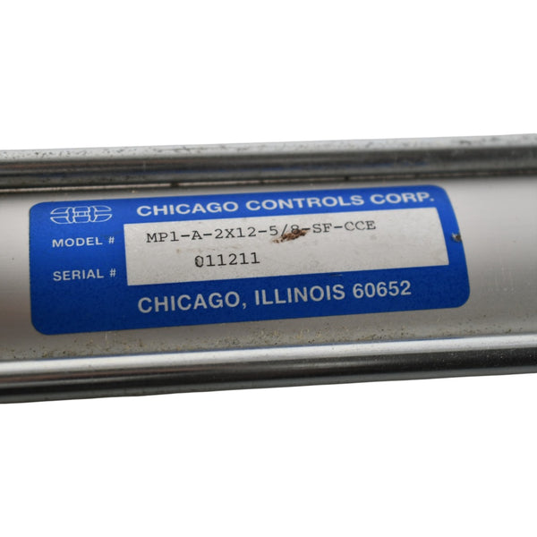NEW Chicago Controls MP1-A-2X12-5/8-SF-CCE Pneumatic Air Cylinder Indu ...