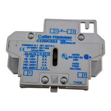Eaton Cutler-Hammer  C320KGS2 Freedom Series Side Mount Auxiliary Contact 1 NC A600 P300