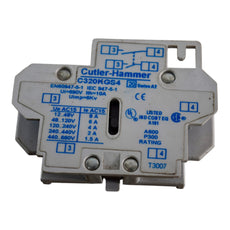 Eaton Cutler-Hammer C320KGS4 Freedom Series Side Mount Auxiliary Contact 2 NO A600
