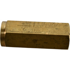 NEW Deltrol EDC30B Brass Inline Hydraulic Check Valve 1/2 NPT 2000 PSI 12 GPM