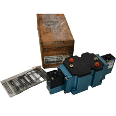 NEW MAC 6543B-000-PM-871DA Solenoid Valve 24VDC 17.1W 6500 Series 4-Way 3-Pos