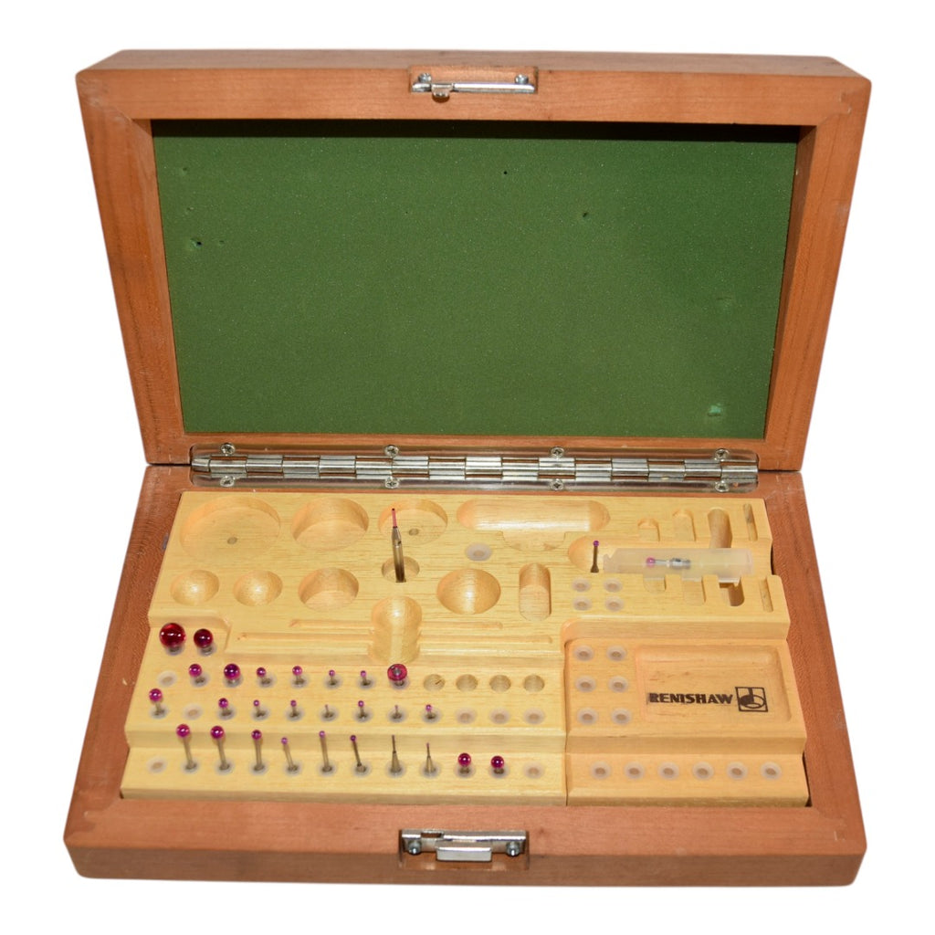 Cmm Styles Racks Renishaw CMM Stylus Kit M2 M3 M4 Probes Ruby Ball Tips Wooden Box – VB ...