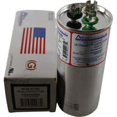 NEW AMrad USA2222BA 80+5 MFD 370/440V Round Dual Run Capacitor