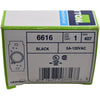 NEW Leviton 6616 Black Trimatron Rotary Fan Speed Control Single Pole 5A 120V