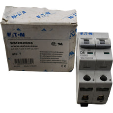 NEW Eaton WMZS2D08 8A 2 Pole 480V 277V D Curve Miniature Circuit Breaker