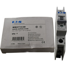NEW Eaton WMZT1C40 40A 1 Pole 480V 277V C Curve Miniature Circuit Breaker