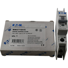 NEW Eaton WMZT1D16 16A 1 Pole Type D Miniature Circuit Breaker UL 489 277V 10kA