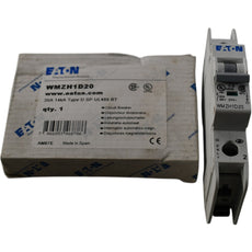 NEW Eaton WMZH1D20 20A 1 Pole Type D Miniature Circuit Breaker UL 489 277V 14kA