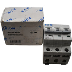NEW Eaton WMZS3D02 2A 3 Pole Type D Miniature Supplementary Protector 480V 10kA