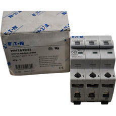 NEW Eaton WMZS3D32 32A 3 Pole Type D 10kA 277/480V DIN Rail Circuit Breaker