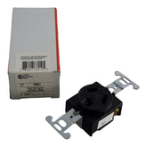 NEW Pass & Seymour 7621 Single Receptacle Outlet 20A 277V Black Spec Grade