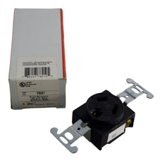 NEW Pass & Seymour 7621 Single Receptacle Outlet 20A 277V Black Spec Grade