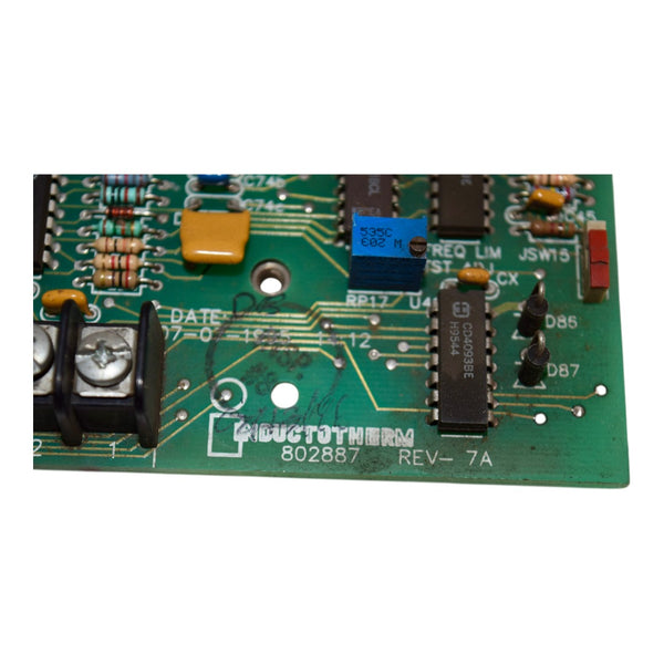 Inductotherm 802887 REV 7A PCB Control Board for Induction Furnace VIP ...