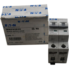 NEW Eaton WMZS2D25 Miniature Circuit Breaker 25A 2 Pole 480Y 277V Type D DIN