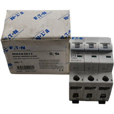 NEW Eaton WMZS3D13 Miniature Circuit Breaker 13A 3 Pole 480Y 277V Type D DIN