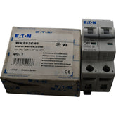 NEW Eaton WMZS2C40 Miniature Circuit Breaker 40A 2 Pole 480Y 277V Type C DIN