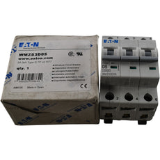 NEW Eaton WMZS3D05 Miniature Circuit Breaker 0.5A 3 Pole 480Y 277V Type D DIN