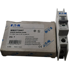 NEW Eaton WMZT1D07 Miniature Circuit Breaker 7A 1 Pole 277V Type D DIN
