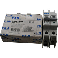 NEW Eaton WMZH2D20T Miniature Circuit Breaker 20A 2 Pole 480Y 277V Type D DIN