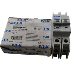 NEW Eaton WMZH2C20T Miniature Circuit Breaker 20A 2 Pole 480Y 277V Type C DIN
