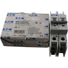 NEW Eaton WMZH2D20T Miniature Circuit Breaker 20A 2 Pole 480Y 277V Type D DIN