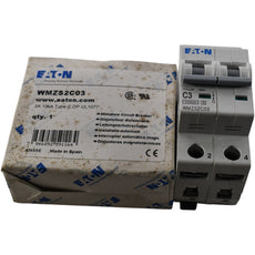 NEW Eaton WMZS2C03 Miniature Circuit Breaker 3A 2 Pole 480Y 277V Type C DIN