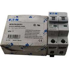 NEW Eaton WMZS2C01 Miniature Circuit Breaker 1A 2 Pole 480Y 277V Type C DIN