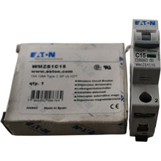 NEW Eaton WMZS1C15 Miniature Circuit Breaker 15A 1 Pole 277V Type C DIN