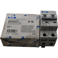 NEW Eaton WMZS2C01 Miniature Circuit Breaker 1A 2 Pole 480Y 277V Type C DIN