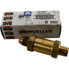 NEW Mueller AH15504 400 PSI Refrigeration Pressure Relief Valve 1/2 MPT x 5/8 FL
