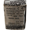 NEW Superior 3002-300 Atmospheric Pressure Relief Valve 3/8 NPT 300 PSI Brass