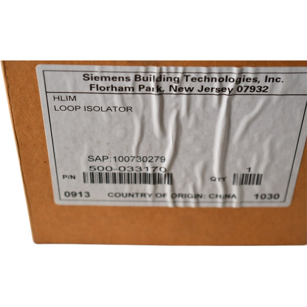 NEW Siemens 500-033170 Sirius HLIM High Loop Line Isolator Module Fire ...