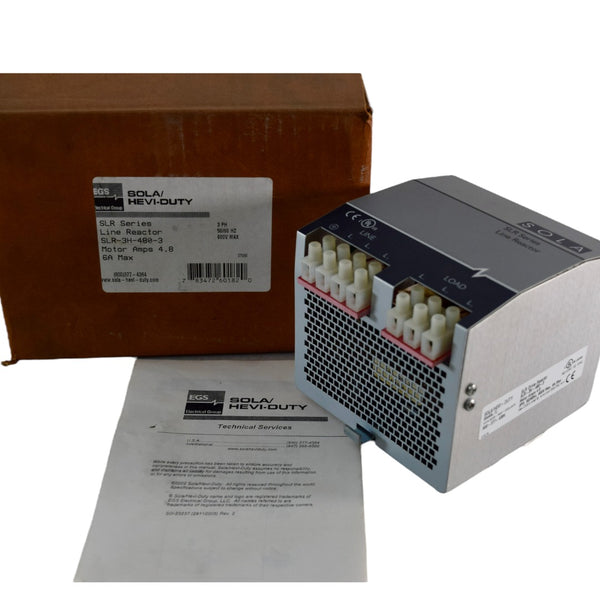 NEW EGS Electrical Group Sola Hevi-Duty SLR-3H-480-3 Line Reactor 4.8A ...