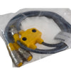 NEW Turck VB2-RS 4.4T-0.3/2RK 4T-0.3/0.3 Y-Splitter M12 Eurofast U0163-1
