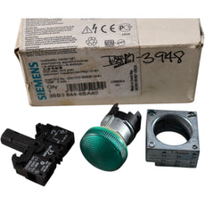 NEW Siemens 3SB3 644-6BA40 Indicator Light Green LED 24V AC/DC 3SB36446BA40