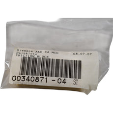NEW Siemens 00340871-04 ST ASM SIPLACE Friction Block Reibklotz 0034087104