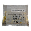 NEW Schneider Electric DZ5CE020UL Insulated Ferrules 14 AWG Yellow 100 PCS
