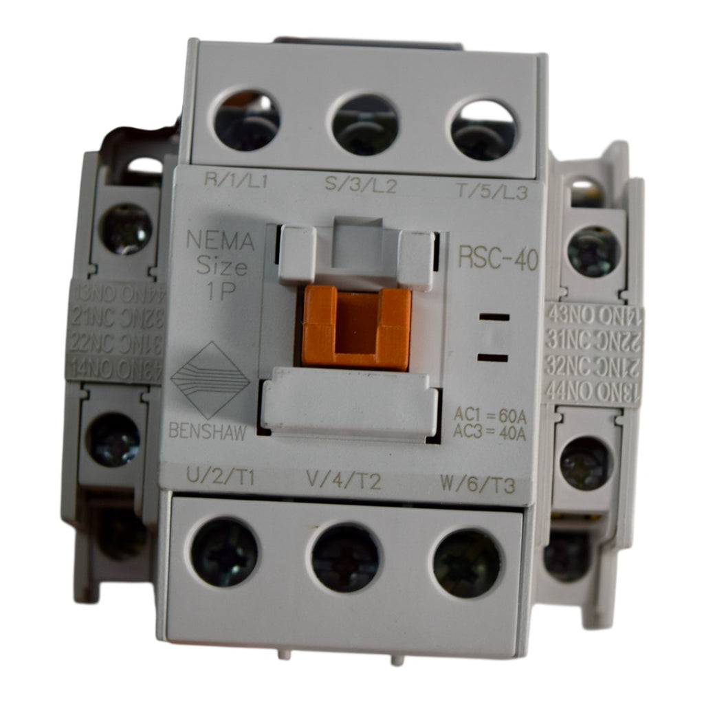 Contactor Rsc 100 NEW Benshaw RSC-40-6AC120 Magnetic Contactor 3 Pole 40A 120V Coil 25HP ...