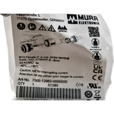 NEW Murr Elektronik 7000-12962-0000000 M12 Female 0-Deg 5-Pole A-Cod Screw Terminal