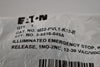NEW Eaton M22-PVLT-K12-R Illuminated Emergency Stop 1NO-2NC 12-30 VAC/VDC